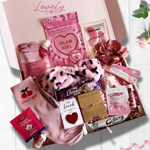 Pamper Hamper For Her, Birthday Gift Box, Personalised Letterbox Present, Mum, Teenage Gift, Self Care
