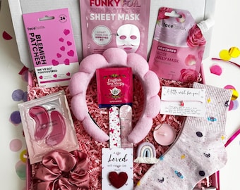Pamper Hamper For Her, Self Care Gift Box, Tween Present, Personalised Birthday Letterbox Gift, For Mum, For Wife, Teenage Gift