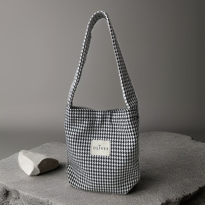 Star Bum Bag in Houndstooth main image 1