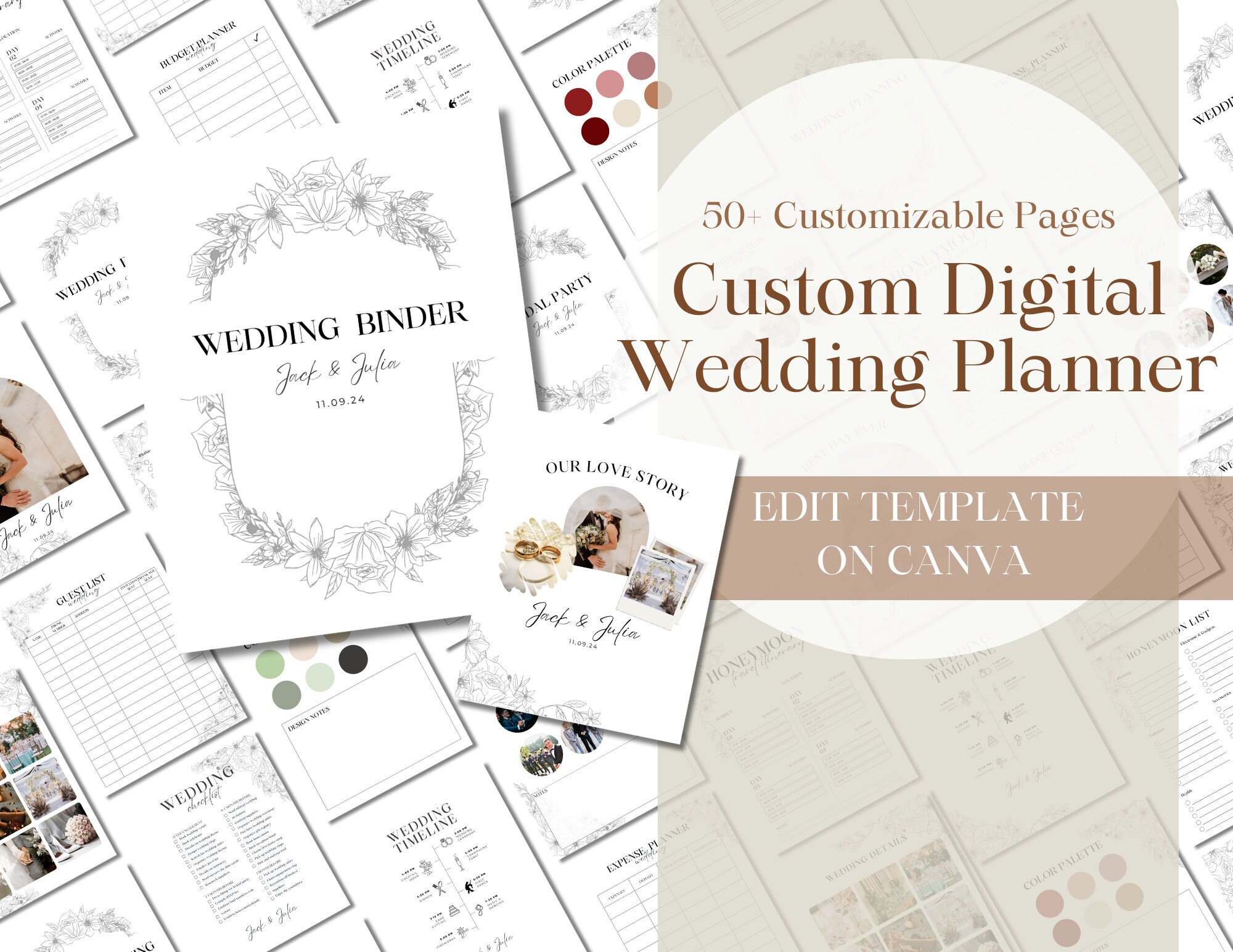 Ultimate Wedding Binder Template Wedding Itinerary Wedding Timeline ...
