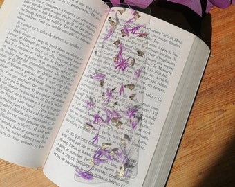 Handcrafted pink cornflower bookmark/bookmark