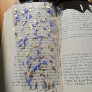 Handmade Cornflower Bookmark