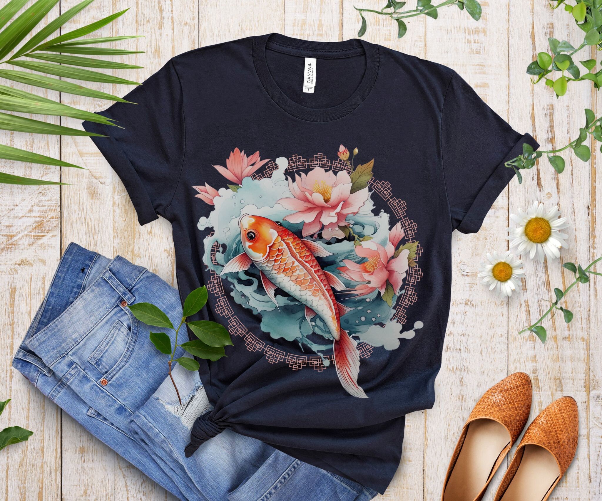 Koi Fish Shirt Japanese Koi Fish Shirt Fish Shirt Japanese Shirt Koi ...