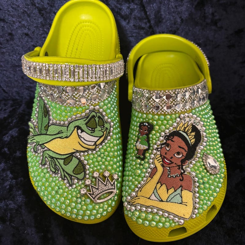 Princess and the Frog Crocs - Etsy