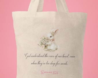 Coquette Tote Bag Christian Tote Bag Christian Girl Gifts Christian Bag Market Bag Tote Bag Pattern Canvas Bag Shoulder Christian Gifts