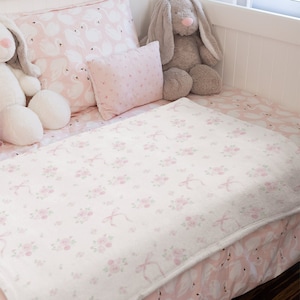 Coquette Blanket Baby Blanket Pink Baby Gift Soft Baby Blanket Bow Blanket Newborn Gift Coquette Aesthetic Baby Girl Accessories Baby