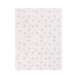 Coquette deken Baby deken roze baby cadeau zachte baby deken boog deken pasgeboren cadeau coquette esthetische baby meisje accessoires baby afbeelding 5