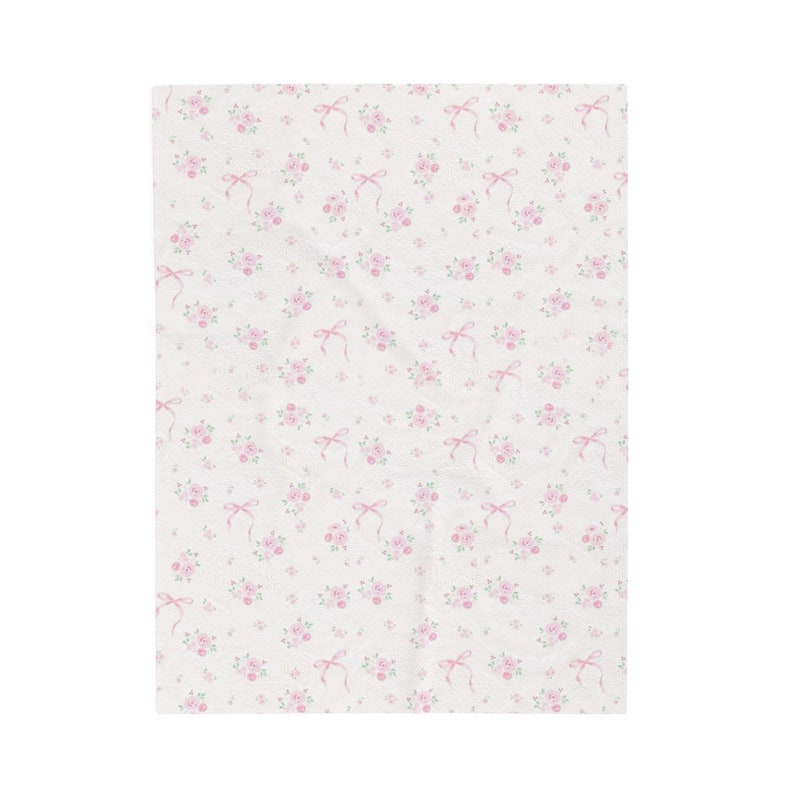 Coquette deken Baby deken roze baby cadeau zachte baby deken boog deken pasgeboren cadeau coquette esthetische baby meisje accessoires baby afbeelding 5