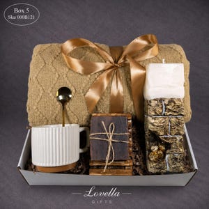Sympathy gift box for loss of loved one featuring cozy blanket, handmade soap, ceramic mug with spoon, plush teddy bear and soft towel, bereavement care package for grief support and comfort during difficult times, condolence gift basket for women, thinking of you gift, memorial gift box, healing and recovery self care set, ready to gift sympathy package, thoughtful loss gift, comfort care box for grieving friend or family