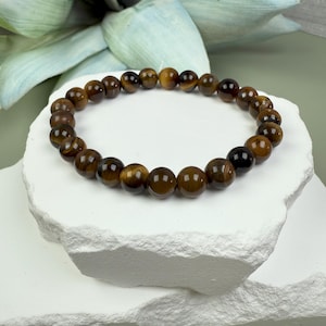 Tiger&#39;s Eye Money Bracelet: Wealth & Abundance Crystal Jewelry