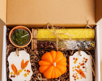 Thanksgiving Gifts – Fall Gift Basket, Spa Gift Set, Birthday Gift Box, Thanksgiving Favors