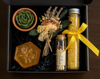 Sympathy Gift Box – Grief & Loss Comfort Set with Candle, Bath Salt, Bereavement Encouragement Package
