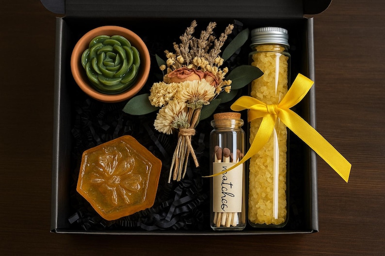Spa Gift Set, Relaxing Spa Gift, Self Care Box, Encouragement Gift, Thinking of you Gift, Stress Relief, Hug in Box, Bath Salt, Self Care