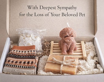 Dog Loss Sympathy Gift Box Memorial Comfort Care Package for Pet Bereavement Support