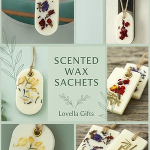 Scented Soy Wax Sachets - Handmade Room Air Freshener, Bridesmaid Gifts ...