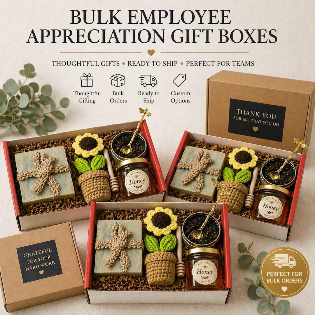 Bulk Employee Appreciation Gift Box Corporate Gift Set Staff Thank You ...