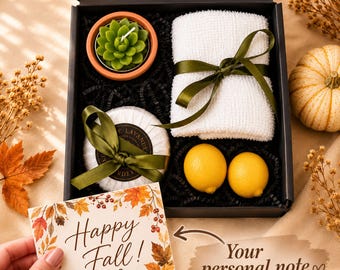 Hygge Fall Gift Box for Women, Cozy Autumn Gift Basket for Her, Fall Care Package, Thank You Gift, Hostess Gift, Birthday Gift