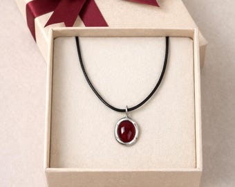 Stay Grounded with Carnelian: Unique Protection Stone Choker Necklace