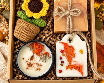 Fall Gift Box for Women, Autumn Care Package for Her, Cozy Gift Basket, Fall Birthday Gift, Thanksgiving Gift, Self Care Gift Box for Her