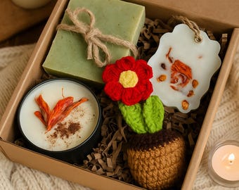 Cozy Care Package Gift Box Comfort Basket Self Care Spa Relaxation Present for Her