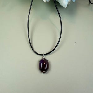 Amethyst Protection Pendant Necklace - 40th birthday gift