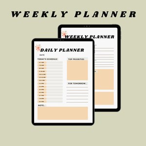 Daily Planner, Weekly Planner, Monthly Planner Printable PACK! Planner Insert Sets, To do List, Productivity, Work Day, Hourly, 2024