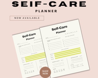 Planilha de autocuidado para impressão, livro de exercícios de mindfulness, amor próprio, planilha de saúde mental, autocuidado, rastreador de humor, desafio de autocuidado, verificação de autocuidado
