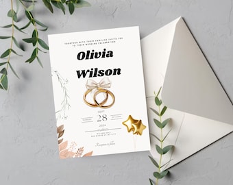 wedding invitation , Lavender wedding invitation template, Printable Wedding Invitation Suite, Floral Wedding Invite Download