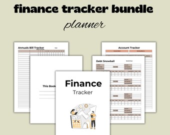 Bearbeitbares Budget-Planer-Bundle | Digitales PDF, Ausfüllbar | Etat-Tracker-Bundle | Ersparnisse Tracker, Budget, Bill Tracker, Ausgaben, Ausgaben