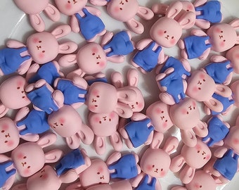 Easter Bunny Cabochons ,
