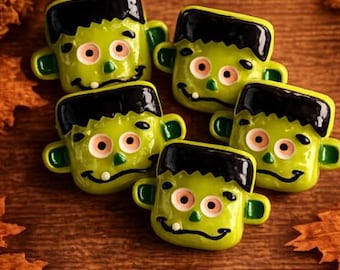 Frankenstein Miniature Set of 4 – Halloween Monster Charms –