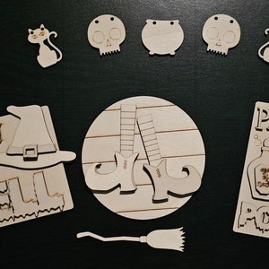 Witch Halloween Tiered Tray kit