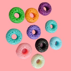 Cereal Cabochons, Assorted Cereal Cabochons, fake cereal,