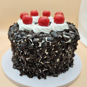 Cherry Chocolate Cake, Fake cake,