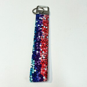 Fabric Keychain, Handmade Keychain, Keychain Wristlet, Fabric Keychain Wristlet, Cute Keychain Wristlet, Floral Keychain