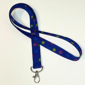 Fabric Lanyard, Lanyard for Teachers, Floral Lanyard, Lanyard for Keys, Lanyard Nurse