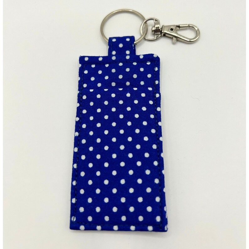 Fabric Key Fob, Chapstick Holder, Chapstick Holder Keychain, Keychain