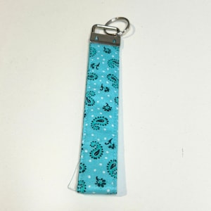 Handmade Keychain, Fabric Keychain, Keychain Wristlet, Fabric Keychain Wristlet, Cute Keychain Wristlet, Floral Keychain