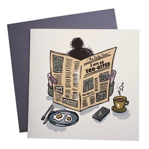 Biglietto citato con uova, biglietto divertente, biglietto disegnato a mano, biglietto parodia, biglietto quadrato, biglietto bianco, biglietto personalizzato, biglietto d'amore, biglietto unico