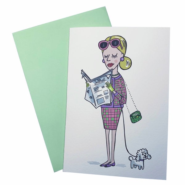 Jeanne Carte de voeux, carte parodie, carte parisienne, carte vierge, carte personnalisée, carte française, carte blanche, carte élégante, carte blanche