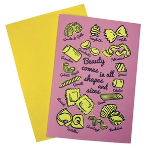 Tarjeta de pasta, tarjeta parodia, tarjeta de amor, tarjeta en blanco, tarjetas personalizadas, tarjeta divertida, tarjeta rosa, tarjeta feliz, tarjeta de pasta, tarjeta amarilla, tarjeta italiana