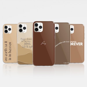 Christian Phone Case Bible Verse Cover fit for iPhone 16 Pro Max, 15, 14, 13, 12, 11, XR, 8+, 7 & Samsung S23, S22, A14, A54