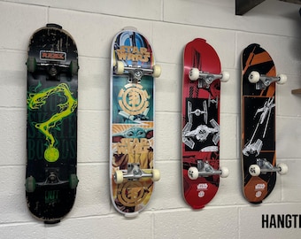 Supporto da parete per skateboard verticale Hangtime - Supporto completo per montaggio su tavola