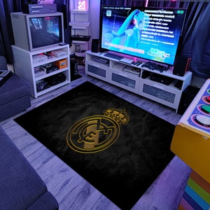 Real Madrid Rug, Real Madrid Gift Rug, Football Rug Gift Rug, Sports Rug, Gift Rug, Custom Rug, Area Rug, Christmas Gift Rug