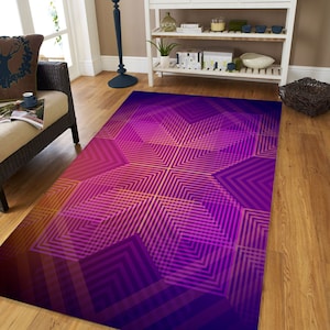 Shining Purple Rug, X Purple Rug, Home Decor Rug, Gift Rug, Custom Rug, Area Rug, Popular Rug, Teen Rug, Floor Rug, Living Room Rug