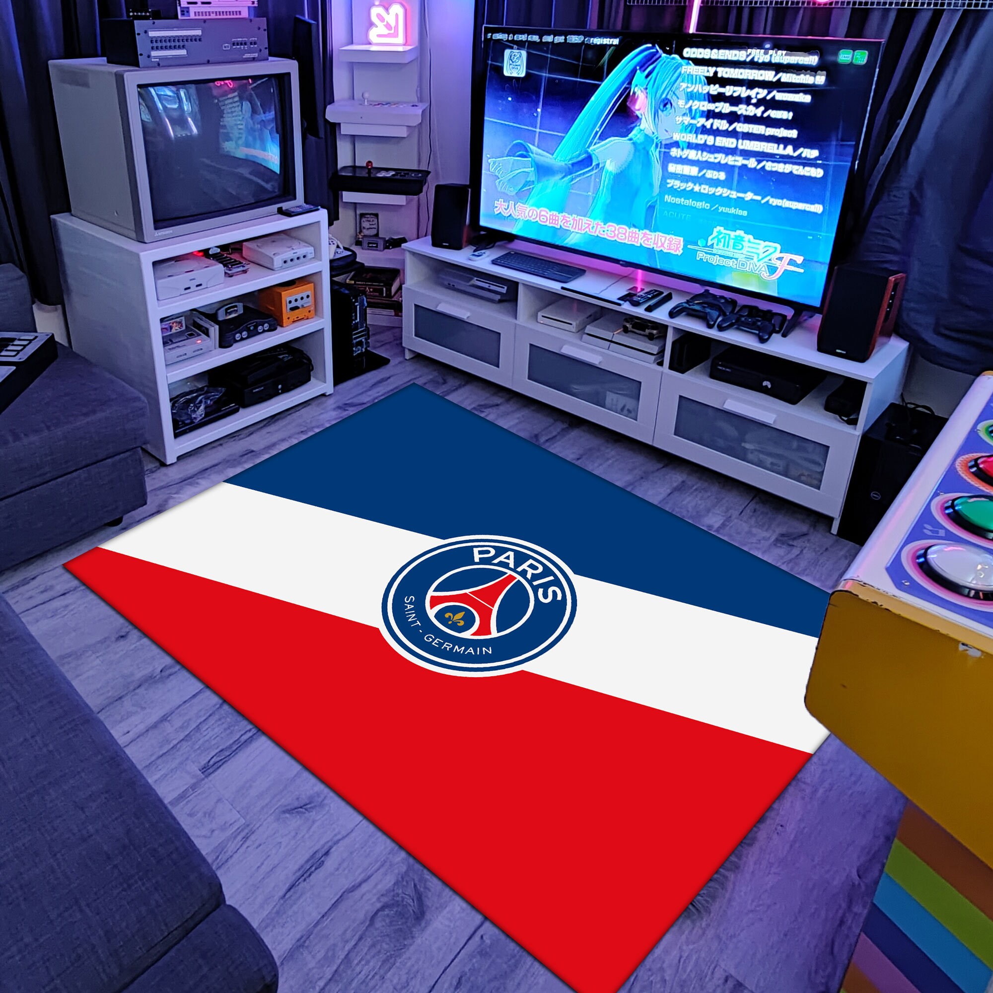 PARIS SAINT-JERMAIN ラグマット パリサンジェルマン PSG ラグ マット - メルカリ