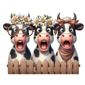 Lustige Bauernhoftiere Sticker, witzige Farm Tiere Aufkleber, Bauernhof Cartoon