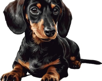Dachshund Car Sticker – Weatherproof Dog Sticker for Car Window Laptop – Gift Idea for Dachshund Lovers & Dog Friends