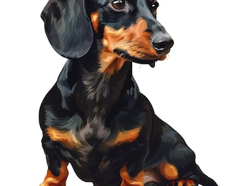Dachshund Car Sticker – Weatherproof Dog Sticker for Car Window Laptop – Gift Idea for Dachshund Lovers & Dog Friends
