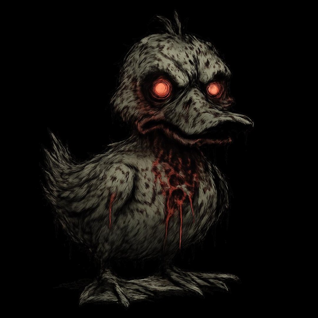 Evil Duck Sticker Sticker Horror Duck Car Sticker Weatherproof Outdoor Vinyl Sticker ...